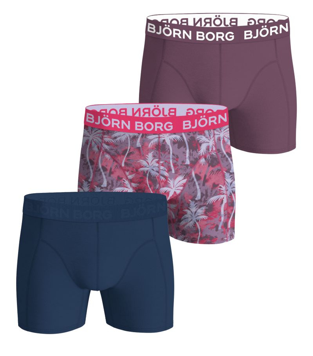 Мужские спортивные боксеры Bj_rn Borg Cotton Stretch Boxer 3P - pink/multicolor