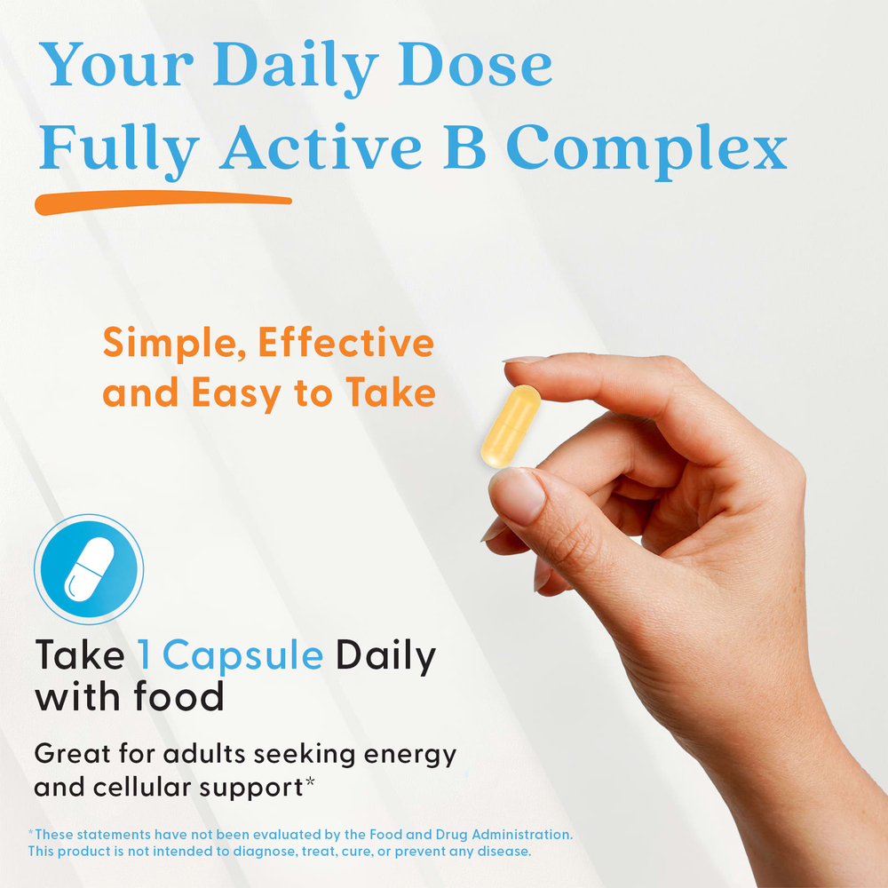 Doctor's Best, активный комплекс витаминов группы B, 60 растительных капсул