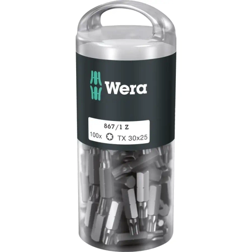 Биты для винтов TORX TX 30x25 мм DIY-Box Wera 05072451001