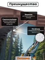 Комплект чехлов для запасного колеса с рисунком 71 см (10 шт)