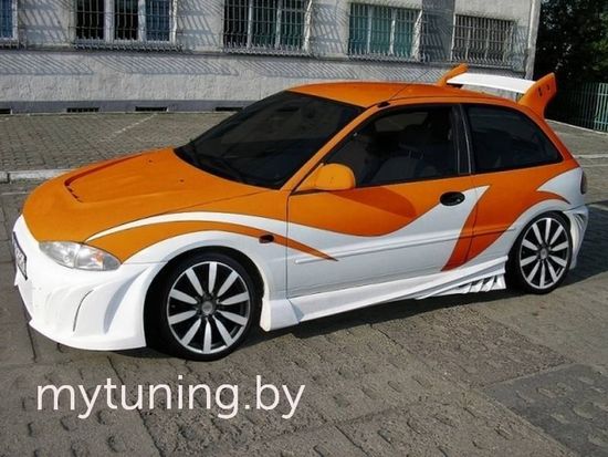 Накладки на пороги NEW RADICAL для Mitsubishi Colt CA0