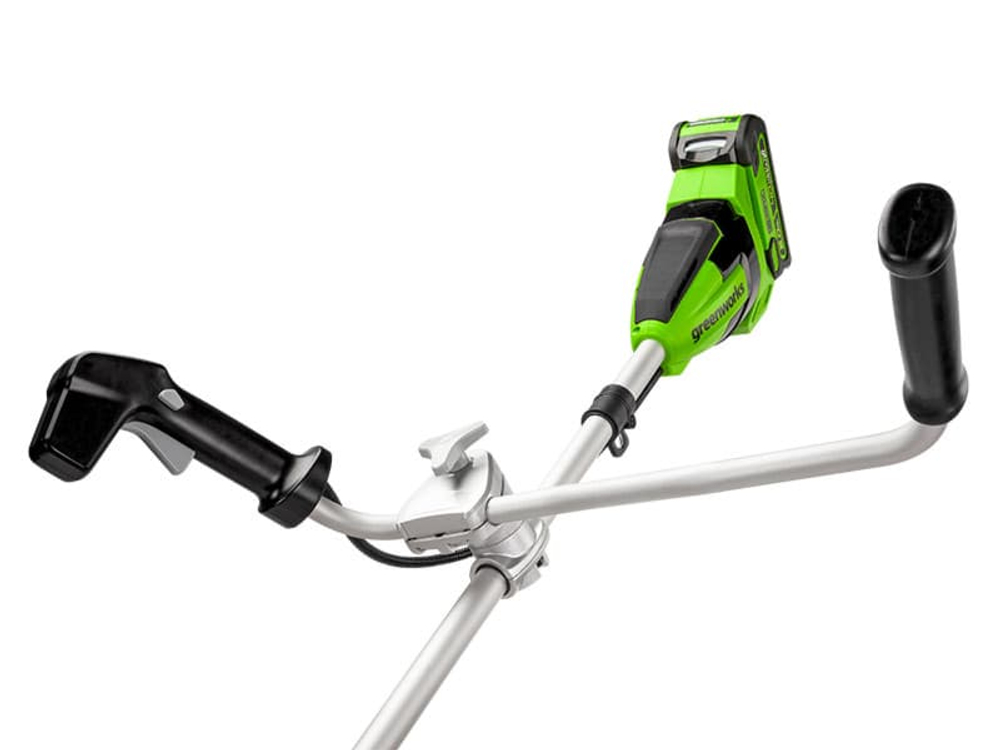 Триммер аккумуляторный Greenworks GD40BCB, 40V, 40 см, бесщеточный, с 1хАКБ 8Ач и ЗУ (2105707UH)