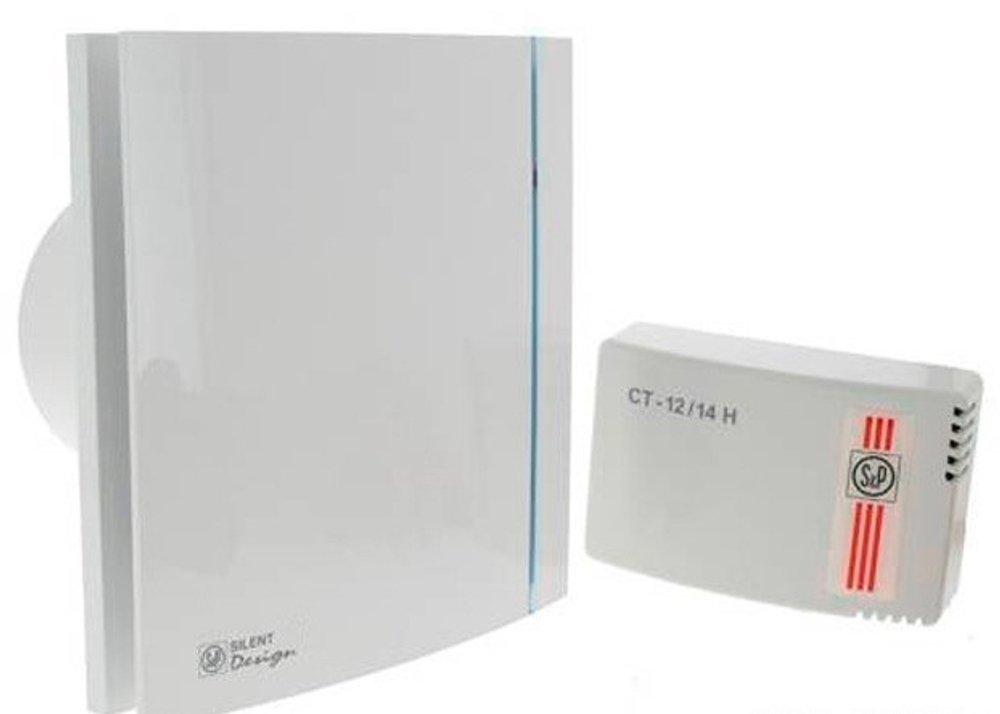 Вентилятор накладной Soler & Palau Silent 100 CZ Design 12V + CT 12/14 (с понижающим трансформатором)