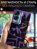 Дизайнерский чехол из пластика для HONOR 90 LITE с усиленной защитой камеры и глянцем