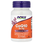 NOW Foods, коэнзим Q10 с селеном и витамином E, 50 капсул