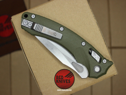 Нож Microtech Amphibian G10 - зеленая рукоять G10, клинок стоунвош RK/458