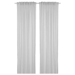 Шторы IKEA BYMOTT, 120х250 см, белые в светло-серую полоску 2 шт. (из Финляндии)