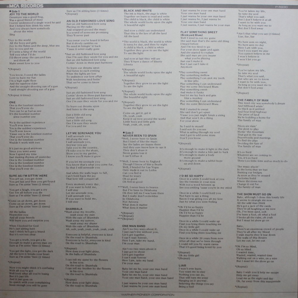Three Dog Night / Joy To The World - Their Greatest Hits (LP)