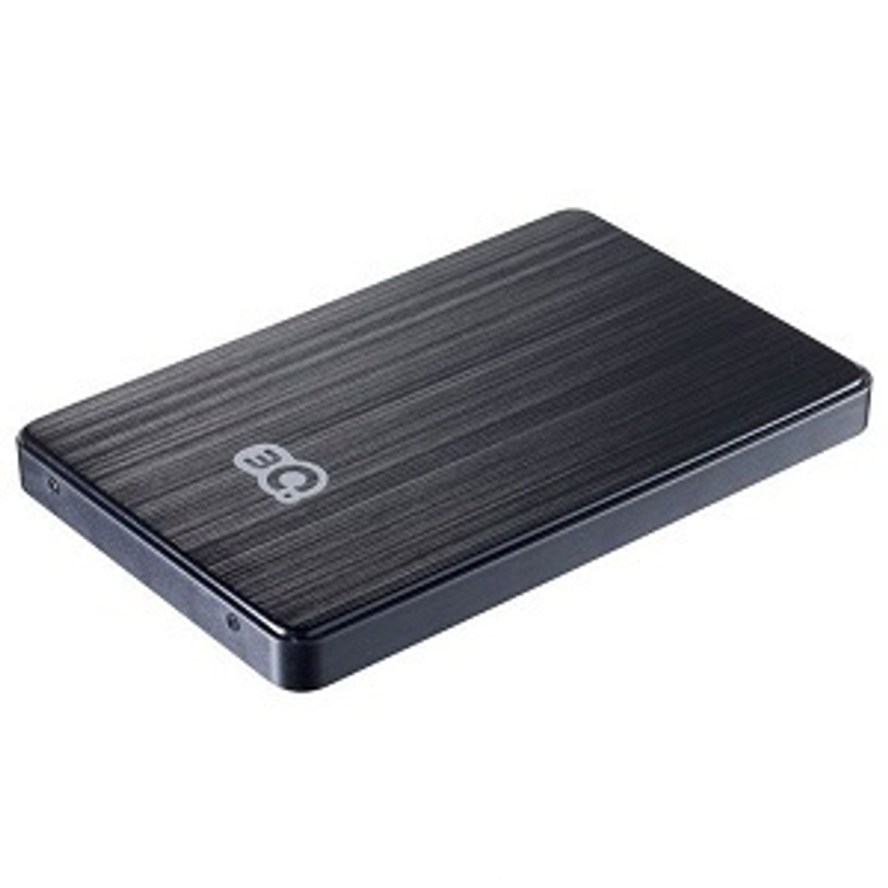 Внешний бокс 2.5" 3Q, USB3.0, для SATA HDD, Алюминиевый, Black (3QHDD-T280M-BB)