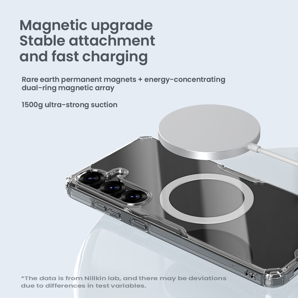 Чехол усиленный от Nillkin с поддержкой зарядки MagSafe для Samsung Galaxy S25+ Плюс, серия Nature TPU Pro Magnetic