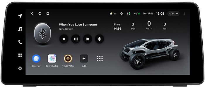 Магнитола для Jeep, Dodge 2007-2018 (207x98мм) - Teyes LUX ONE монитор 12.3" 2K QLED на Android 10, Быстрая, CarPlay, 4G SIM-слот