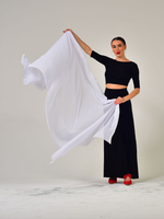 Шаль для восточных танцев Dance Every Wear SM7907 001, белый
