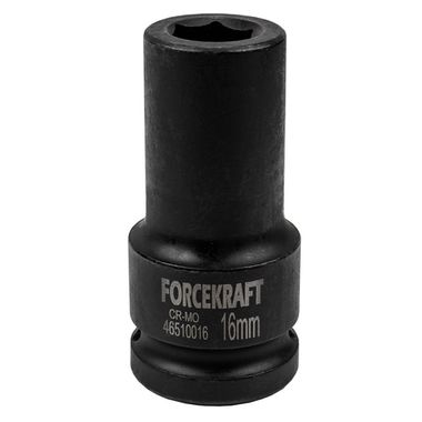Головка ударная глубокая 3/4'', 16мм (6гр.) FORCEKRAFT FK-46510016