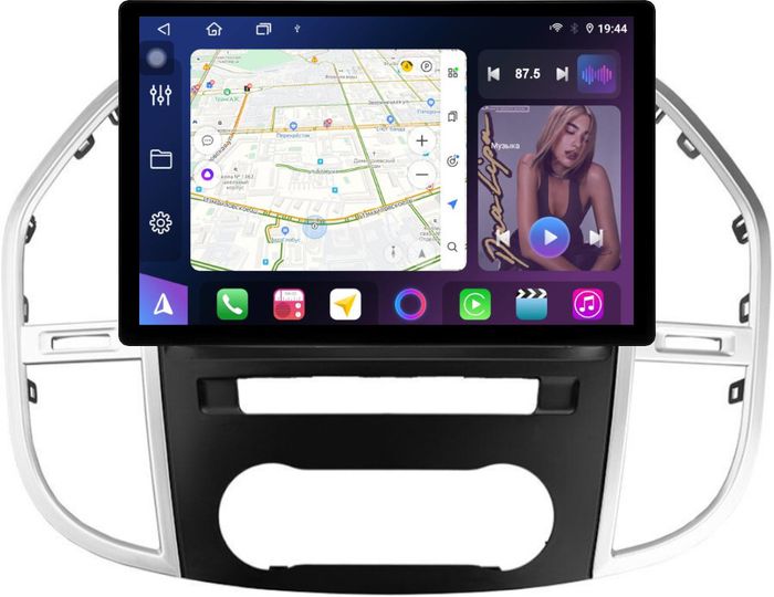Магнитола для Mercedes-Benz Vito W447 2014+ - FarCar GX877 монитор 13" 2K QLED на Android 13, Быстрая, CarPlay, 4G SIM-слот