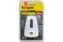 Светильник ночник светодиодный Navigator NNL-SNR02 0,5W фотореле белый 27092