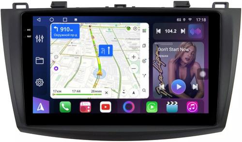 Магнитола для Mazda 3 BL, Axela 2009-2013 - FarCar S400-TS18 монитор 9.5" QLED на Android 14, CarPlay, 4G SIM-слот