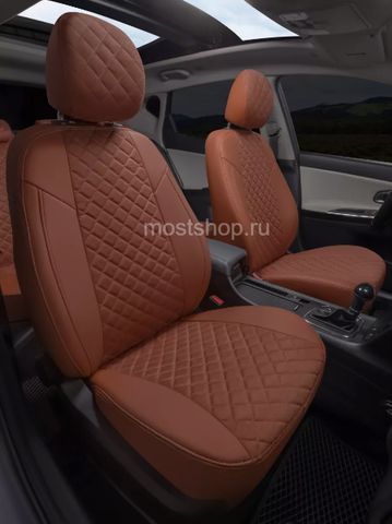 Авточехлы для KIA Sorento 4 с 2020-н.в. джип 5 мест. Задняя спинка и сиденье 40 на 60. Задний подлокотник (молния+чехол), 5-подголовников
