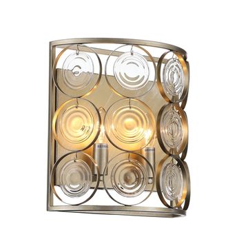 Бра 2*E14 SL1105.201.02 золотистый с патиной, золотистый / прозрачный Seranda ST Luce
