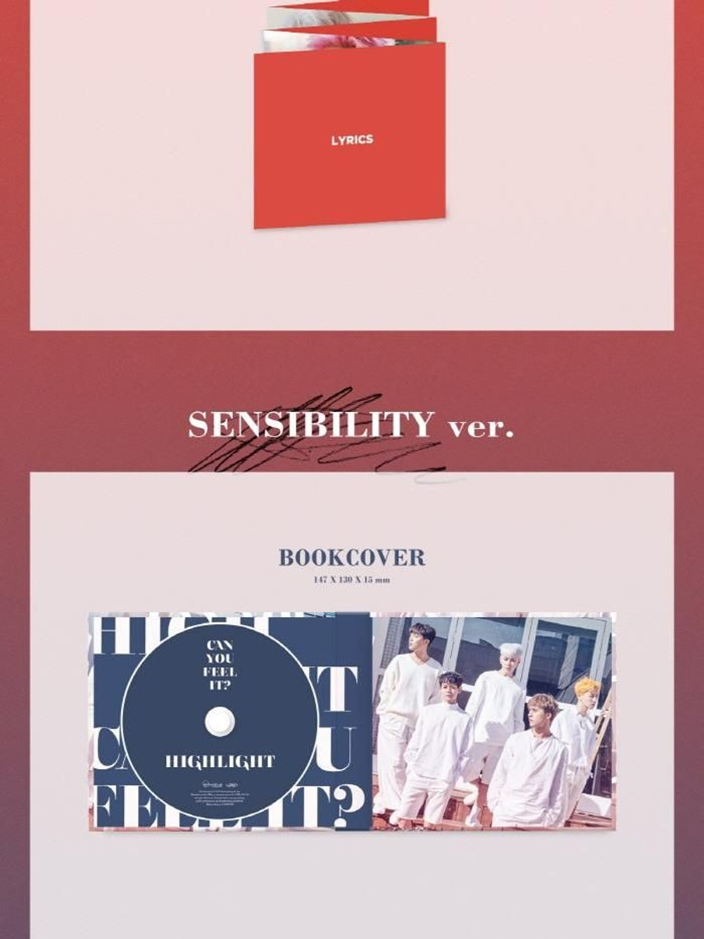 Альбом HIGHLIGHT - CAN YOU FEEL IT? 1st Mini Album SENSIBILITY Version