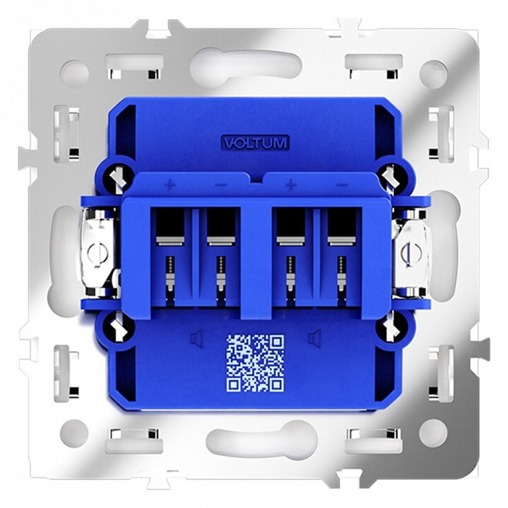 Розетка акустическая без рамки Voltum S70 VLS060303
