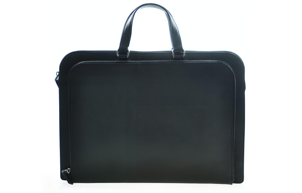 PRADA Cow Leather Shoulder Bag, Crossbody Bag, Handbag, Briefcase Women"s Black