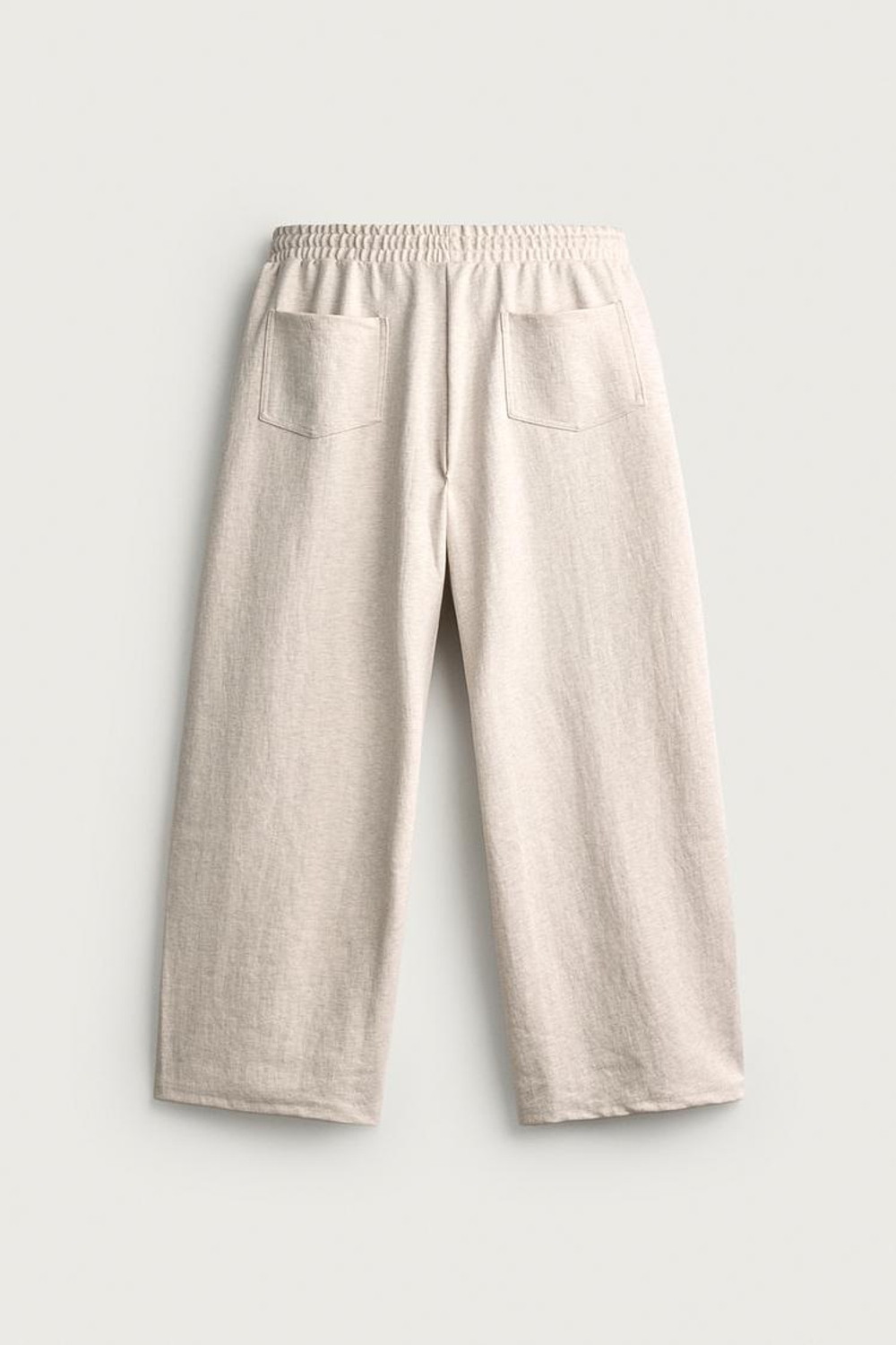 ZARA БРЮКИ BALLOON ИЗ СТРУКТУРНОЙ ТКАНИ, СЕРЫЙ МЕЛАНЖ