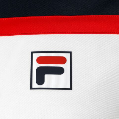 Мужское теннисное поло Fila Steve T-Shirt Men - White, Dark Blue
