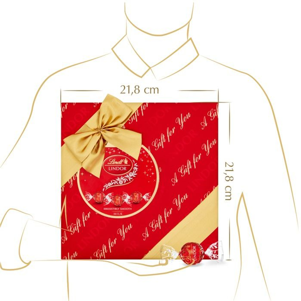 Шоколадные конфеты Lindt LINDOR Молочный шоколад 287 г (из Финляндии)