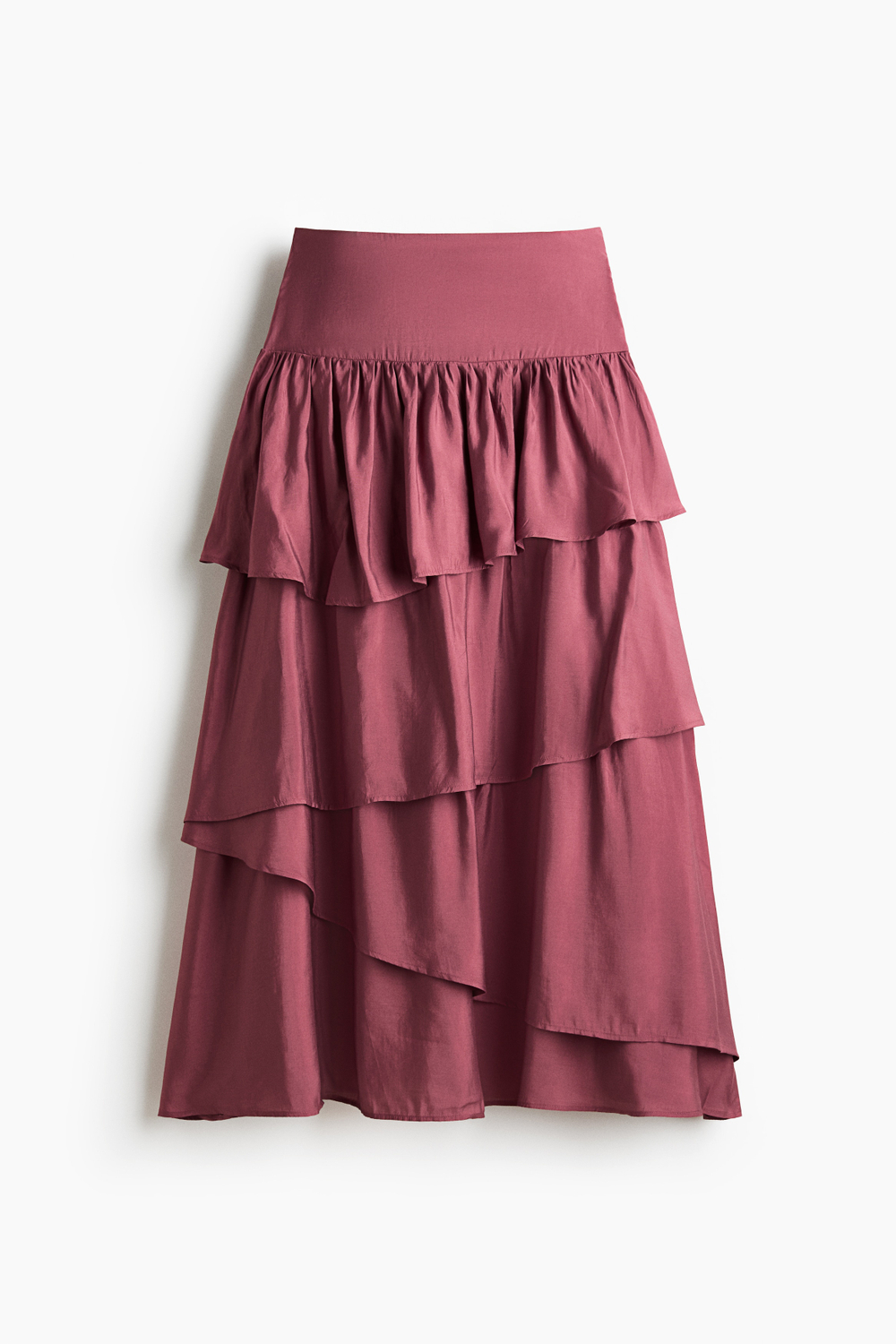 Длинная юбка с оборками из смеси вискозы - H&M