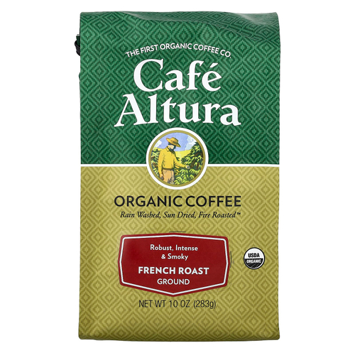 Cafe Altura, органический кофе, молотый, французская обжарка, 283 г (10 унций)