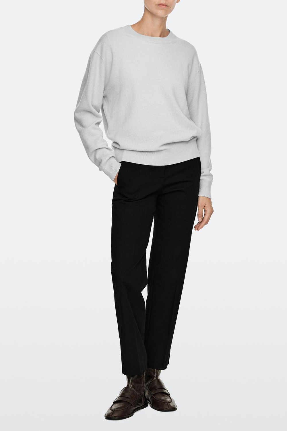 Massimo Dutti Мягкие кожаные ботинки, коричневый