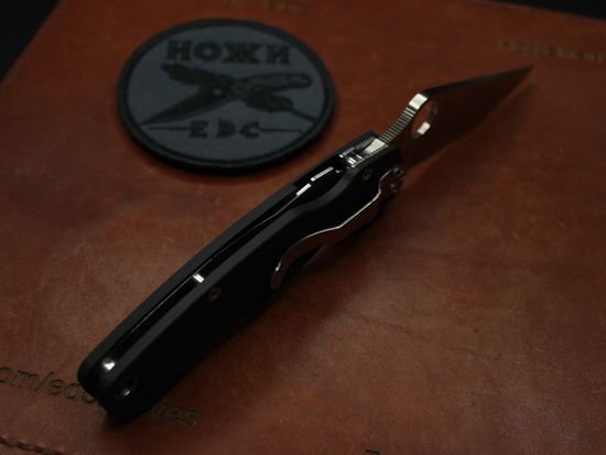 Нож складной Spyderco ParaMilitary 2 C81GP2 c клинком сатин CPM-S45VN, рукоять черный G10