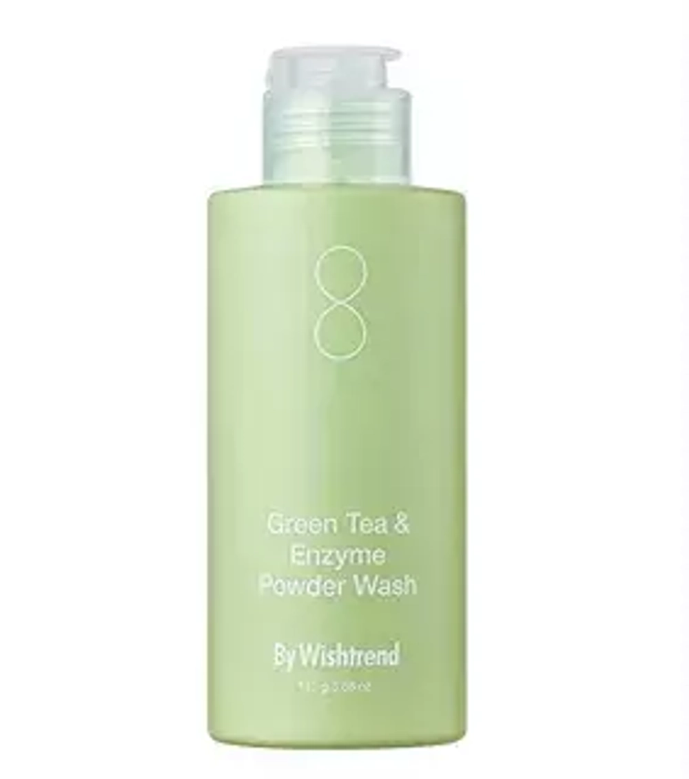Пудра энзимная с зелёным чаем By Wishtrend Green tea & enzyme powder wash