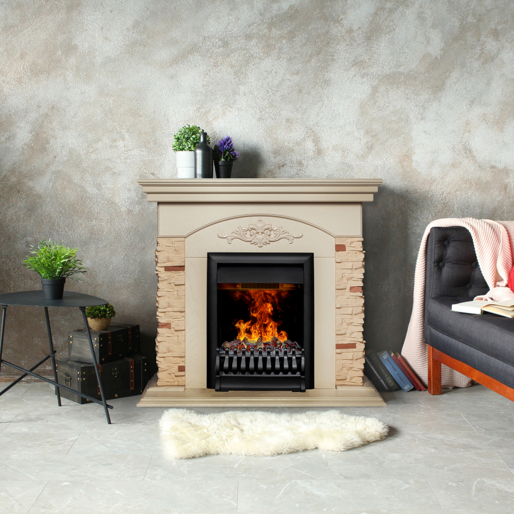 Каминокомплект Real Flame Neapolis WT с очагом 3D Oregan