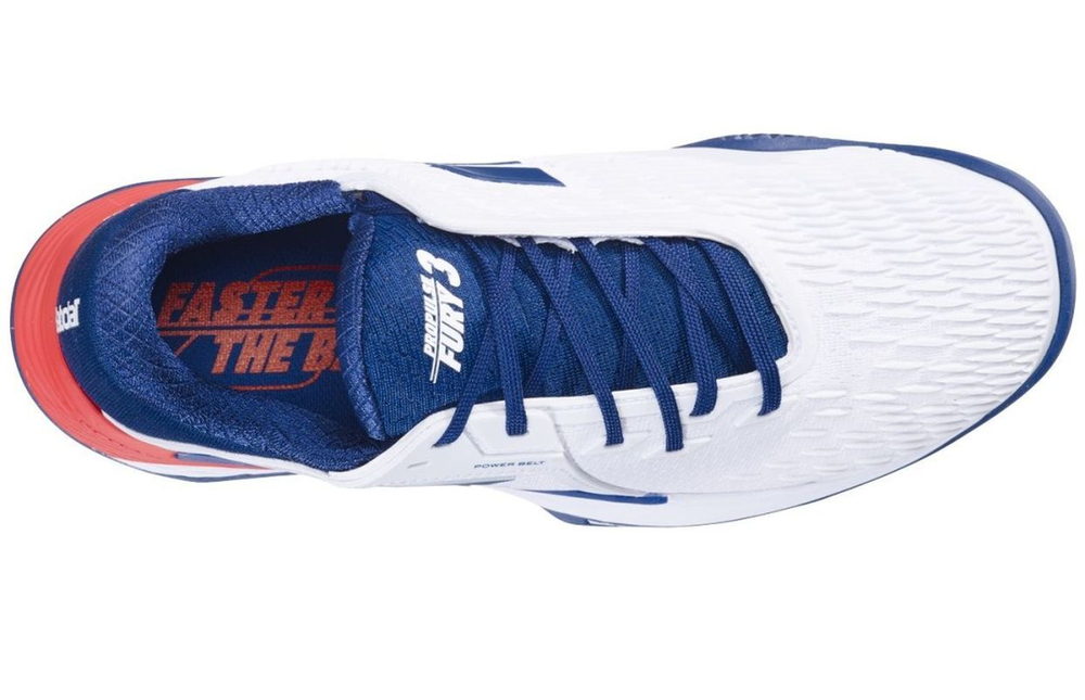 Мужские кроссовки теннисные Babolat Propulse Fury 3 Clay Men - белый