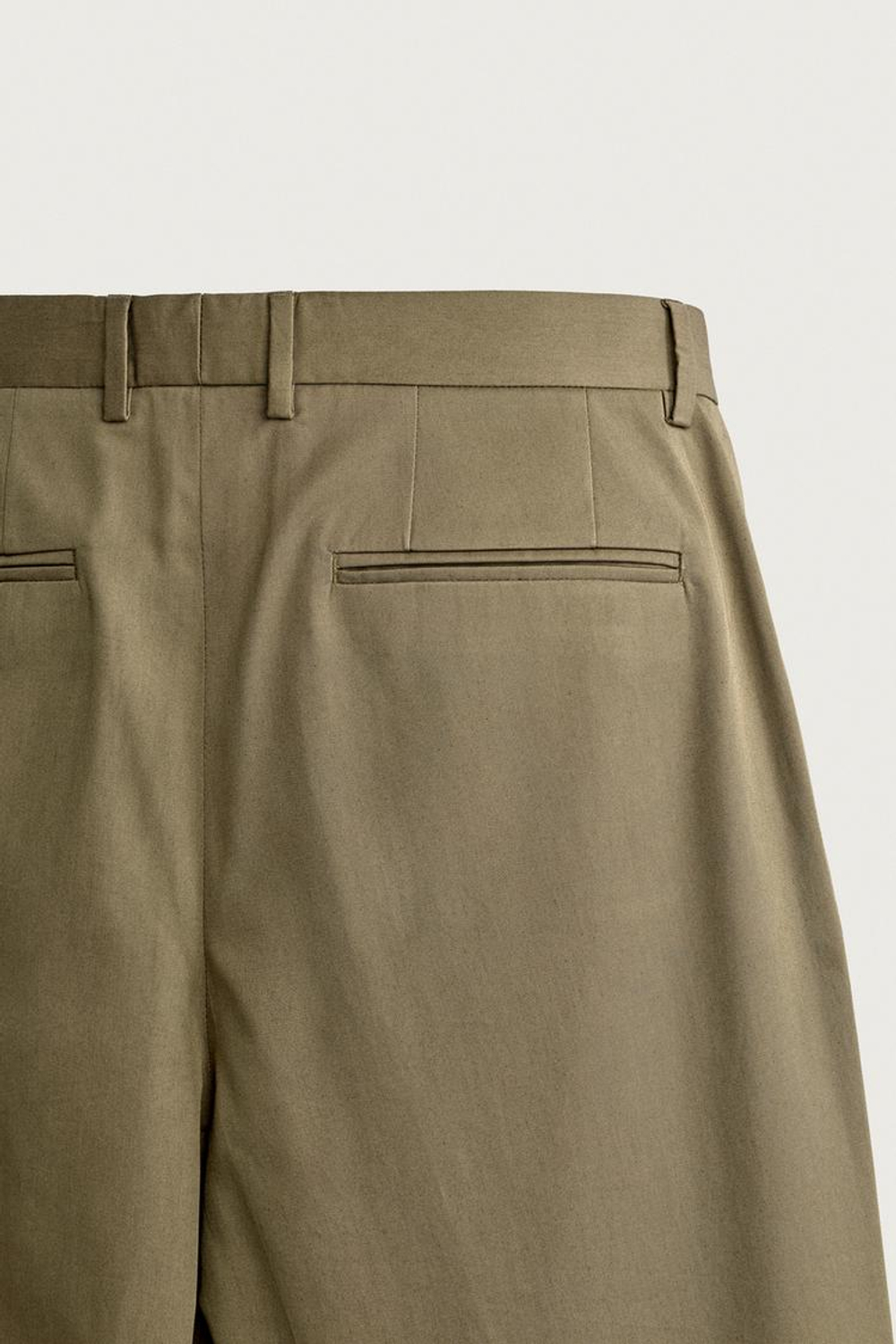 ZARA БРЮКИ STRAIGHT LEG, ХАКИ