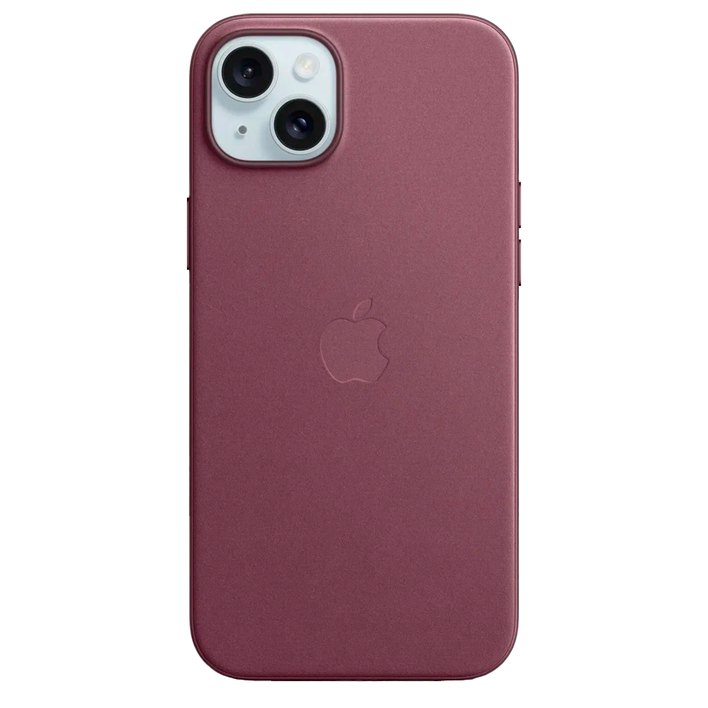 Тканевый чехол с поддержкой MagSafe Apple FineWoven Case для iPhone 15 Plus, Mulberry (Красная шелковица)