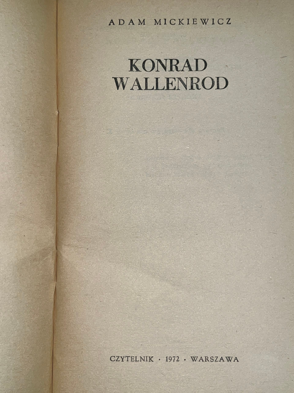 Книга "Konrad Wallenrod"