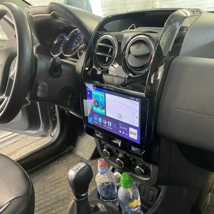 Магнитола для Renault Duster 2015-2020, Lada Largus 2021+ - Kuberg QLed, Android 14, TS105, Быстрейшая, CarPlay, SIM-слот