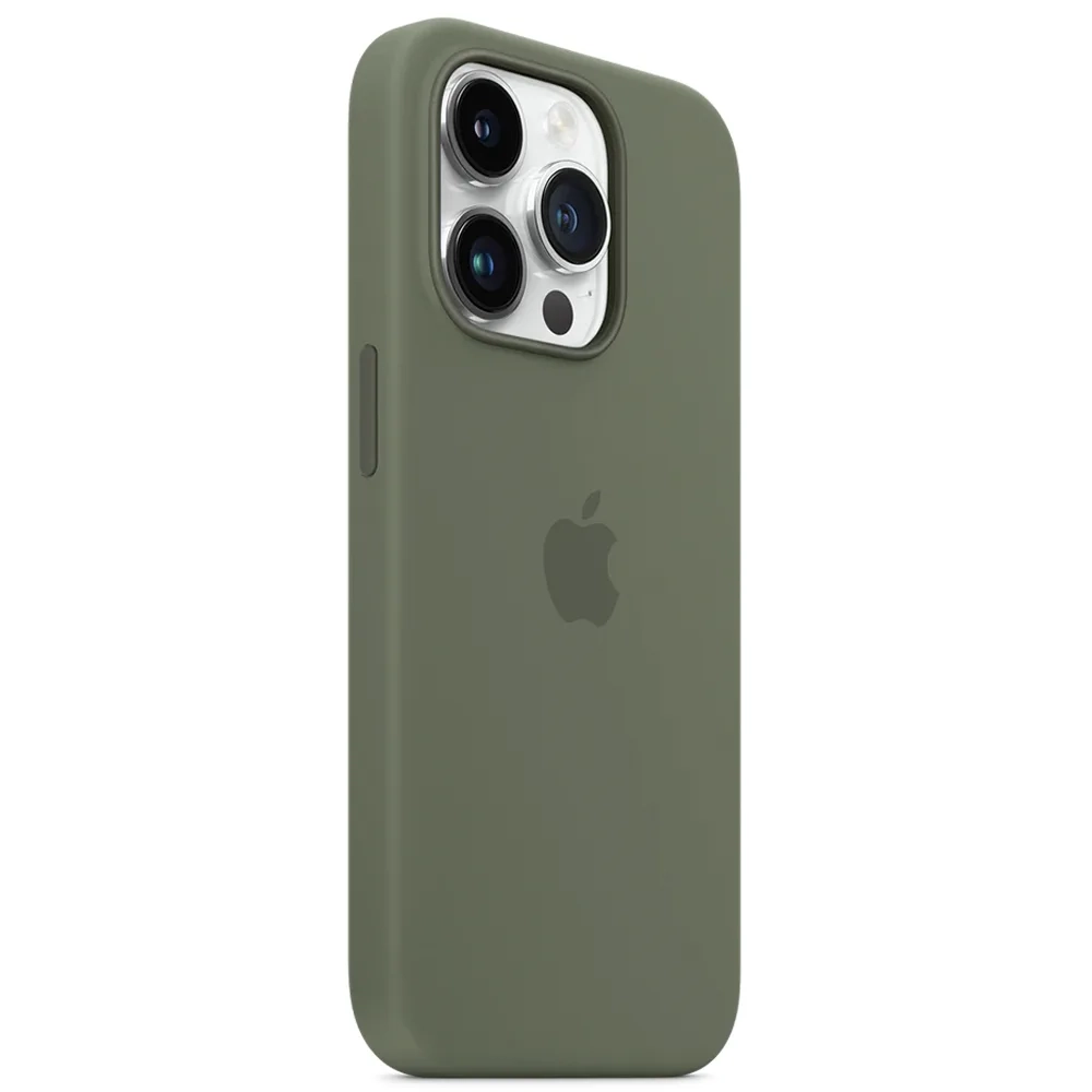 Силиконовый чехол с поддержкой MagSafe Apple Silicone Case для iPhone 14 Pro, Olive (Оливковый)