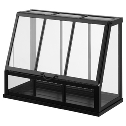 IKEA ÅKERBÄR  (ИКЕА ОКЕРБЭР)  -  Мини-теплица - для дома/улицы/антрацит 45 см
