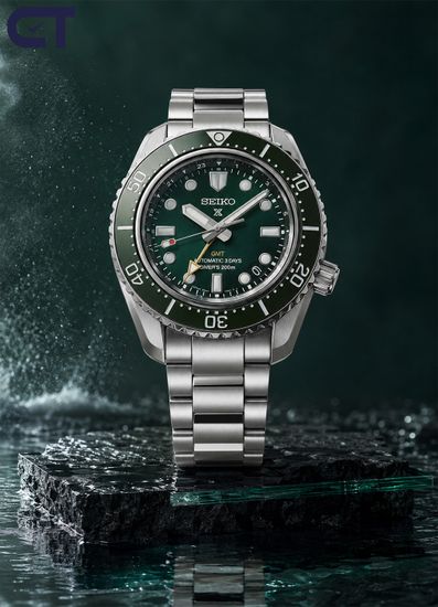 Seiko SPB381J1 Prospex Sea мужские наручные часы — 1968 Heritage Diver’s GMT в цвете Marine Green