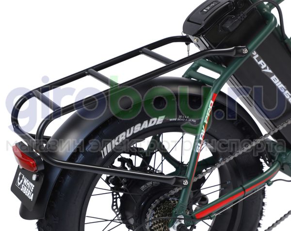 Электровелосипед WHITE SIBERIA SLAV PRO 1000W 48V/13A Elki Green (зеленый)