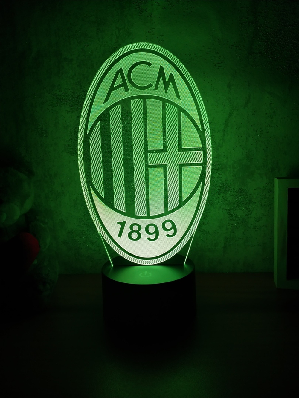 3D Светильник "AC Milan" (ФК Милан)
