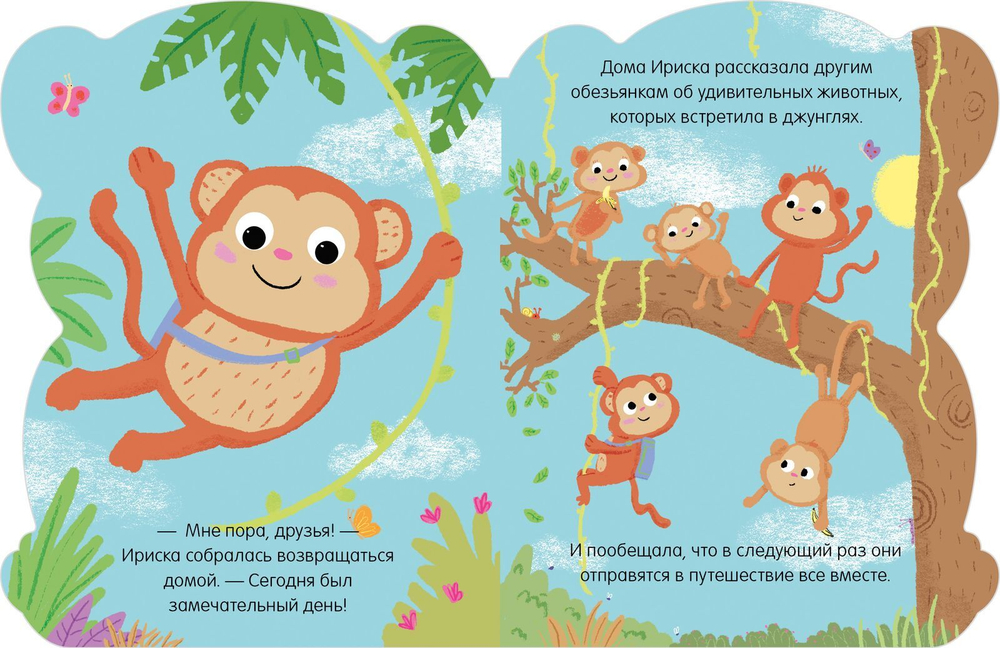 Книжки-картонки. Обезьянка Ириска
