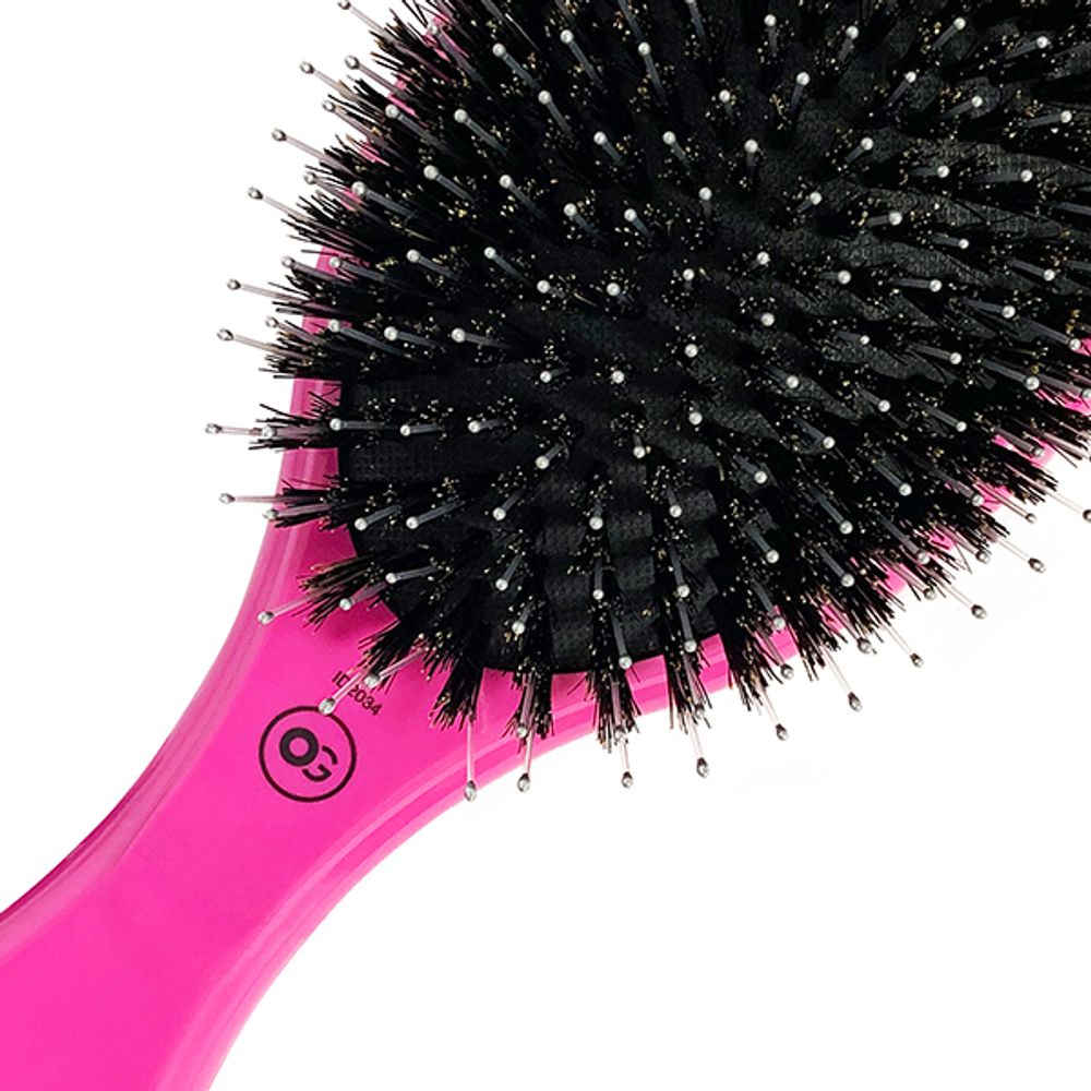 Щетка EXPERT CARE OVAL Boar&Nylon Bristles Розовый - 3