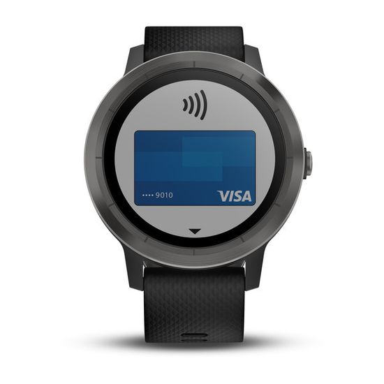 Смарт часы Garmin Vivoactive 3, черные с черным ремешком 010-01769-12