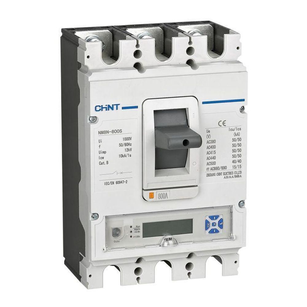 Выключатель автоматический защиты двигателя 3п 630А 70кА NM8N-800Q EMM LCD (R) CHINT 273103