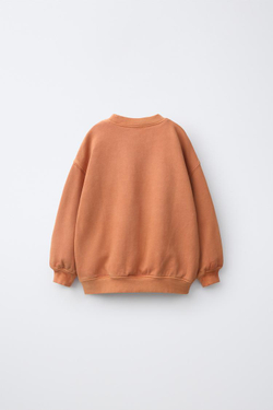 ZARA - FRUIT OF THE LOOM™ ТОЛСТОВКА С ПРИНТОМ, ОРАНЖЕВЫЙ