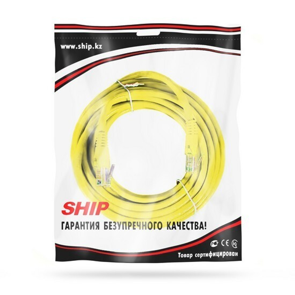 Патч Корд SHIP Cat.5e UTP LSZH RJ-45 7.5 м S3025YL0750-P